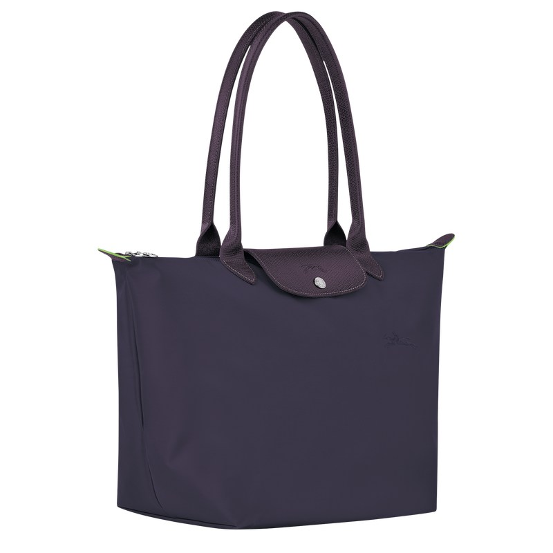 Longchamp Le Pliage Green L Tote Bag Bilberry | 1890WIGPR