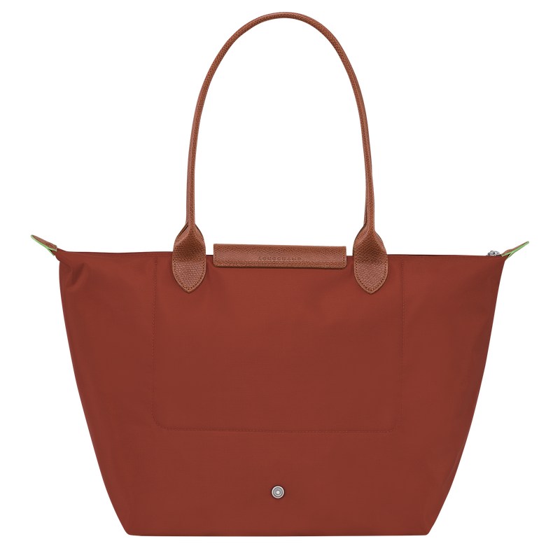 Longchamp Le Pliage Green L Tote Bag Chestnut | 2349MAOCT