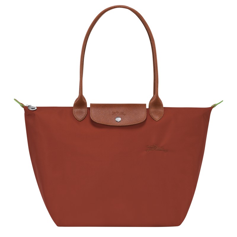 Longchamp Le Pliage Green L Tote Bag Chestnut | 2349MAOCT