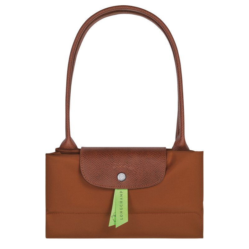 Longchamp Le Pliage Green L Tote Bag Cognac | 6281SJKXA