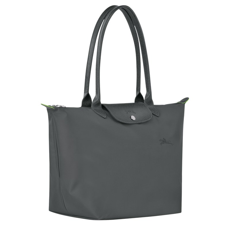 Longchamp Le Pliage Green L Tote Bag Graphite | 2194RVMDB