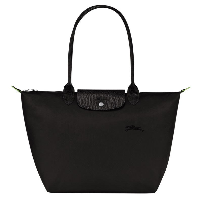 Longchamp Le Pliage Green L Tote Bag Schwarz | 1397EJFQK