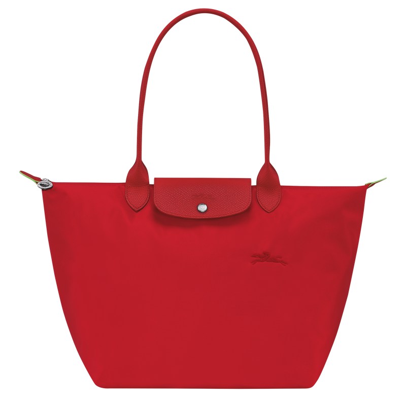 Longchamp Le Pliage Green L Tote Bag Tomato | 6820VRFQX