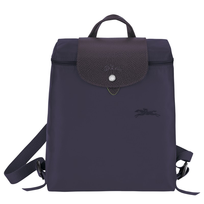 Longchamp Le Pliage Green M Backpack Bilberry | 3840YOMEA