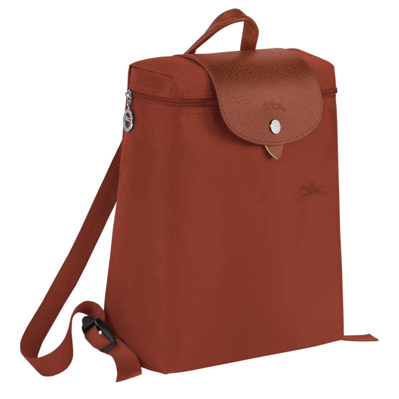 Longchamp Le Pliage Green M Backpack Chestnut | 4916JBTLX