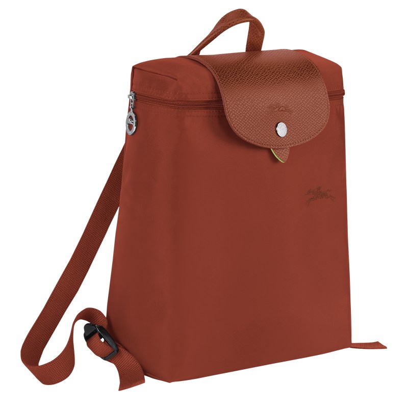 Longchamp Le Pliage Green M Backpack Chestnut | 4258WVCKL