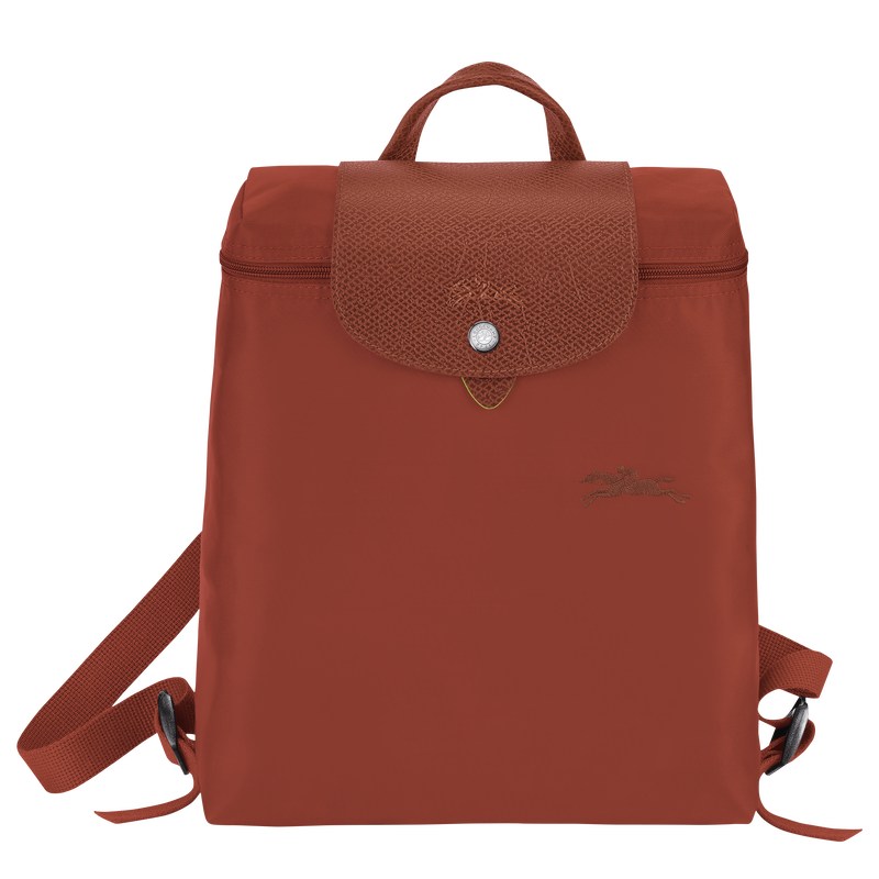 Longchamp Le Pliage Green M Backpack Chestnut | 4258WVCKL