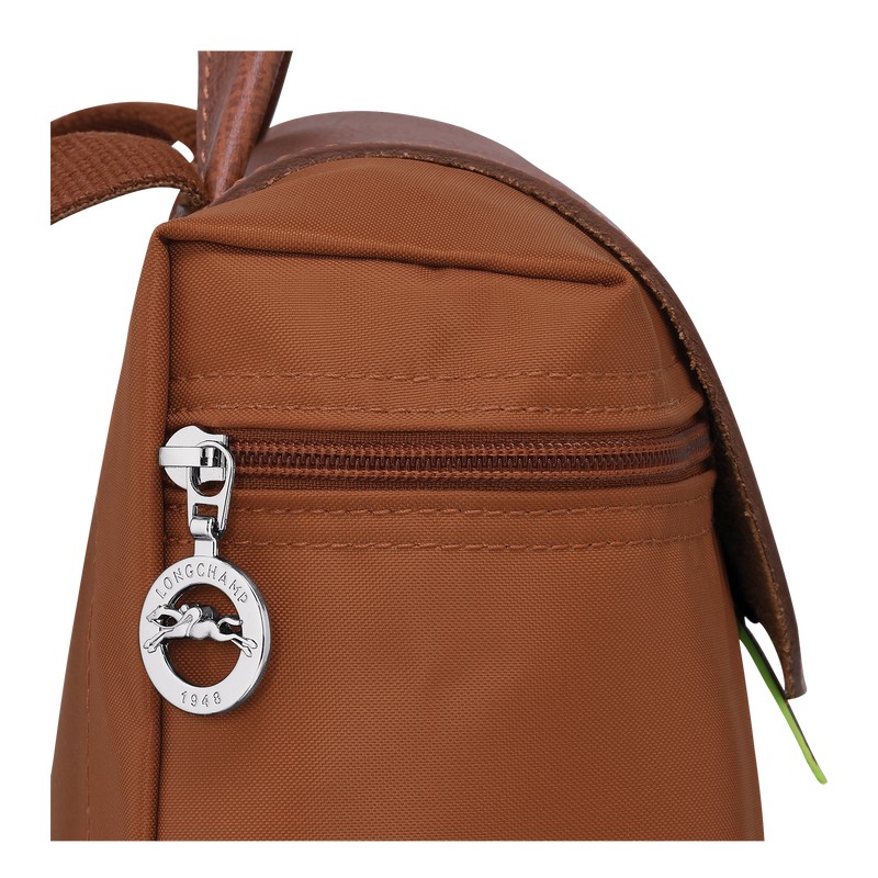 Longchamp Le Pliage Green M Backpack Cognac | 9817QEIJA