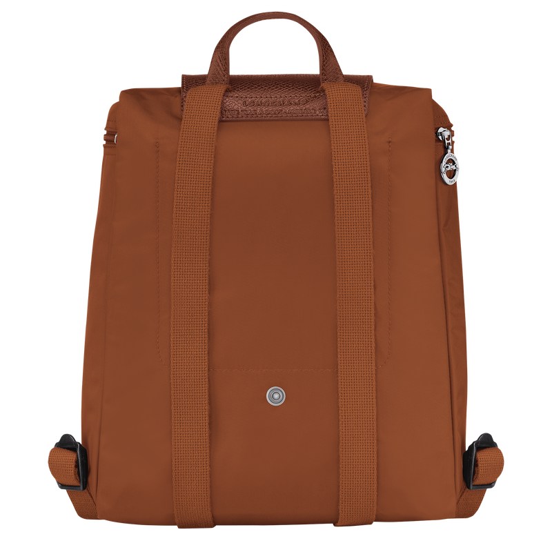 Longchamp Le Pliage Green M Backpack Cognac | 1953EFXPM