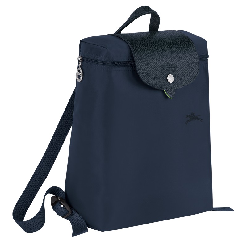 Longchamp Le Pliage Green M Backpack Navy | 2659PJOYN