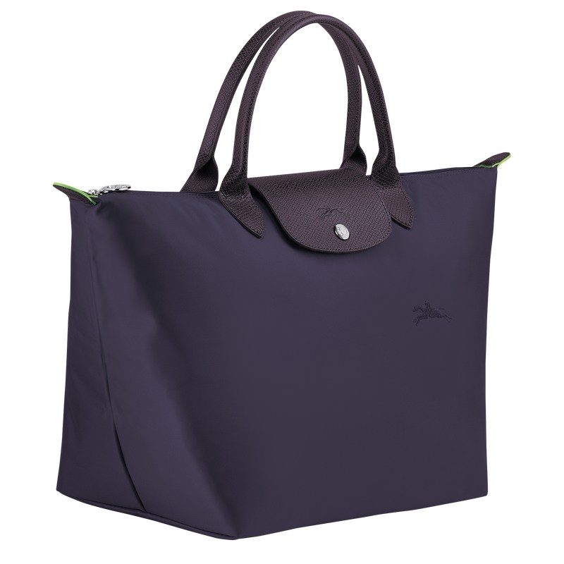 Longchamp Le Pliage Green M Handbag Bilberry | 8452ZXMNP