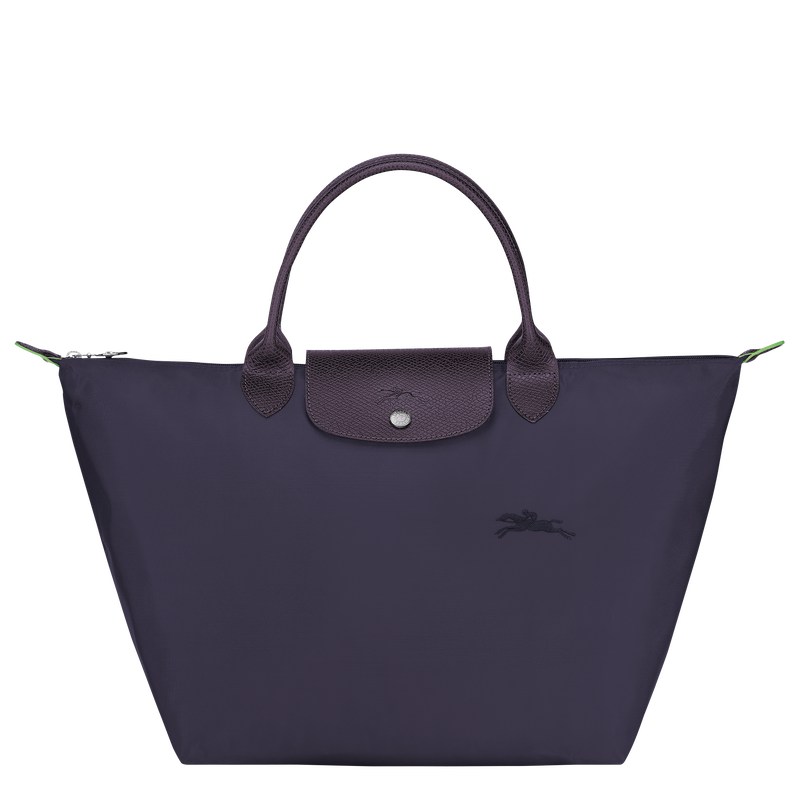 Longchamp Le Pliage Green M Handbag Bilberry | 8452ZXMNP