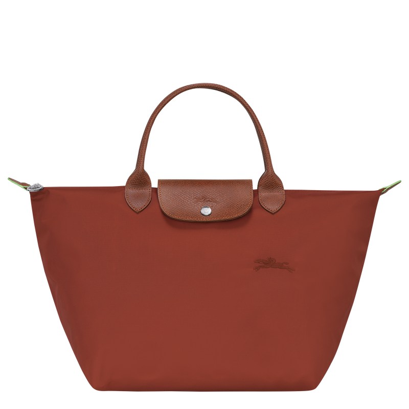 Longchamp Le Pliage Green M Handbag Chestnut | 7690XKAWM