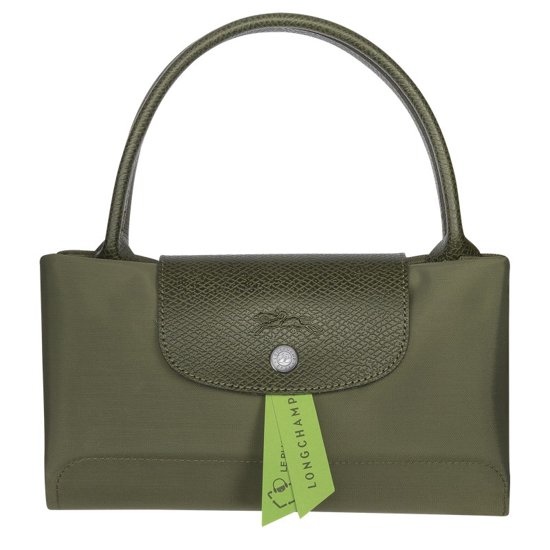 Longchamp Le Pliage Green M Handbag Forest | 6025XCIUW