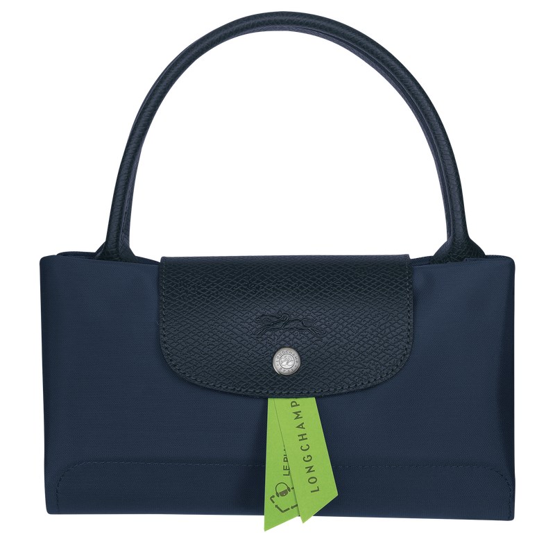 Longchamp Le Pliage Green M Handbag Navy | 5981EIKLQ