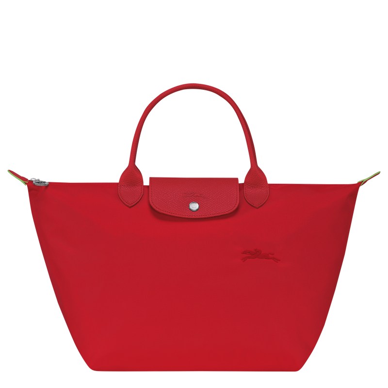 Longchamp Le Pliage Green M Handbag Tomato | 6842SOFLH