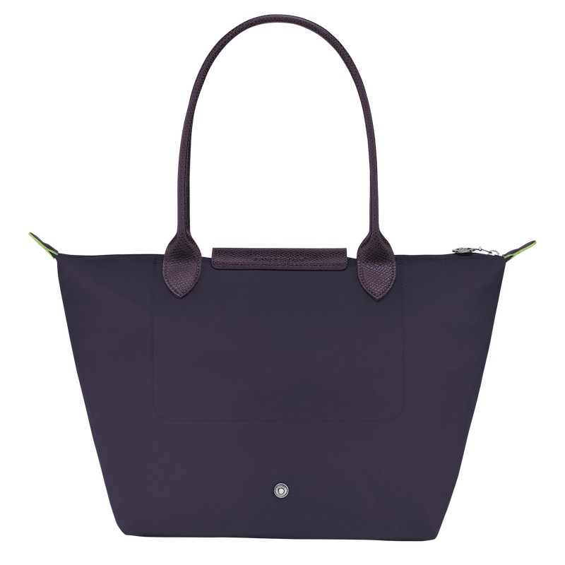 Longchamp Le Pliage Green M Tote Bag Bilberry | 4571MLIOD