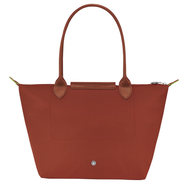 Longchamp Le Pliage Green M Tote Bag Chestnut | 6145LDRVK