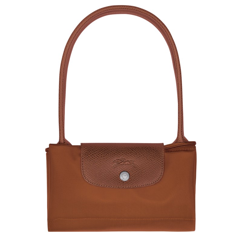 Longchamp Le Pliage Green M Tote Bag Cognac | 1258TUXHR