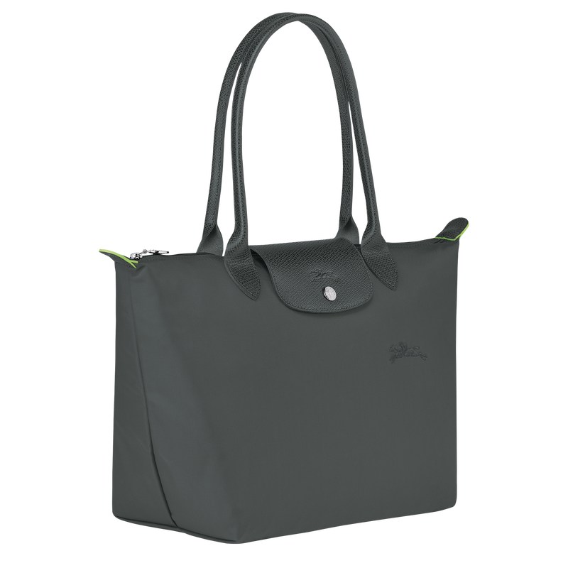 Longchamp Le Pliage Green M Tote Bag Graphite | 2839RVPAL