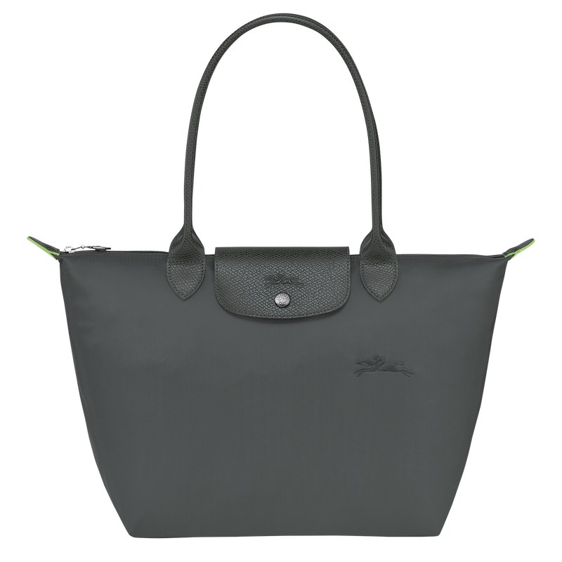 Longchamp Le Pliage Green M Tote Bag Graphite | 2839RVPAL