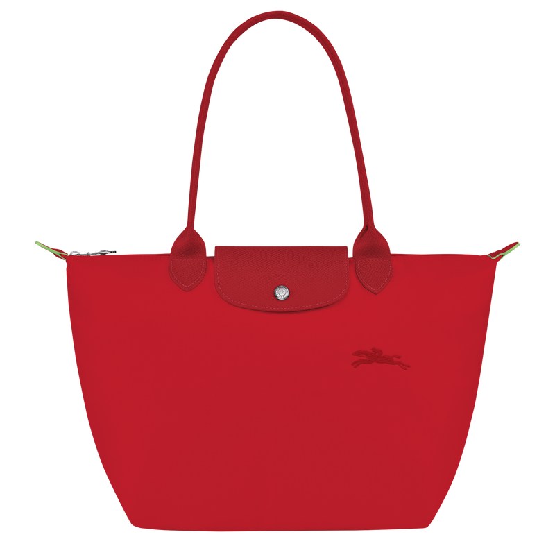 Longchamp Le Pliage Green M Tote Bag Tomato | 6458DQITC