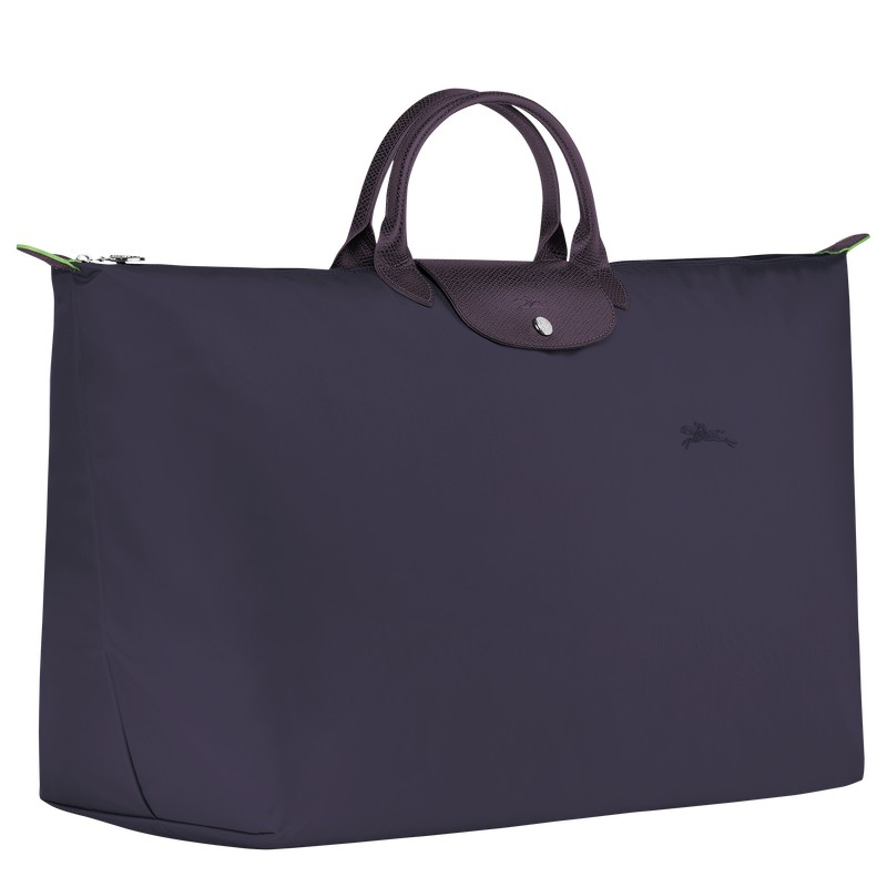 Longchamp Le Pliage Green M Travel Bag Bilberry | 2615JMORP