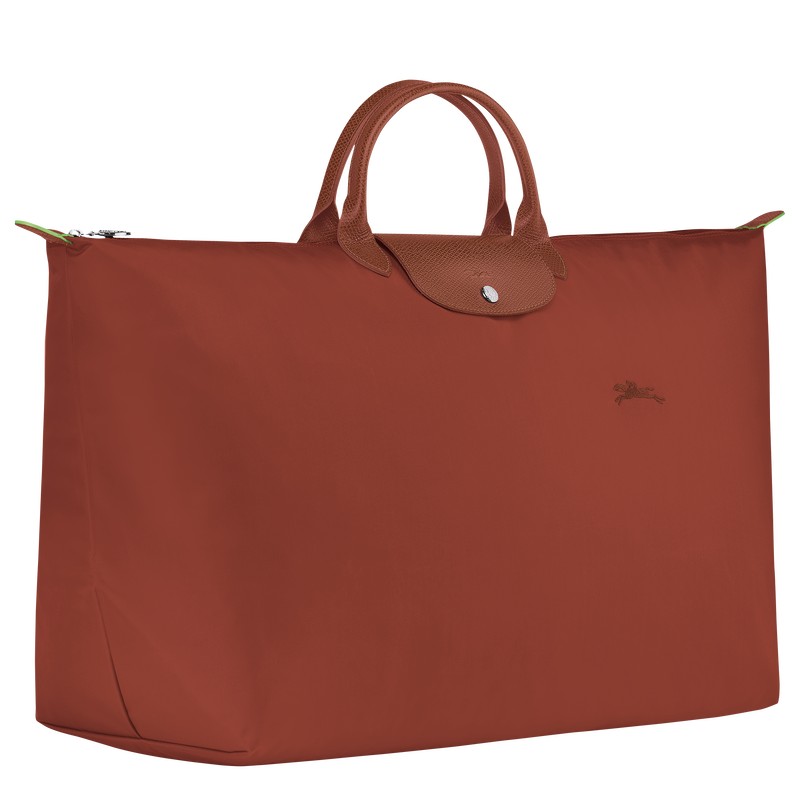 Longchamp Le Pliage Green M Travel Bag Chestnut | 6709KQMSE