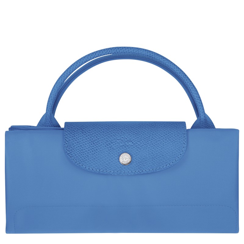 Longchamp Le Pliage Green M Travel Bag Cornflower | 1653PEWJB