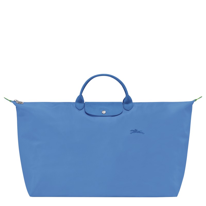 Longchamp Le Pliage Green M Travel Bag Cornflower | 1653PEWJB