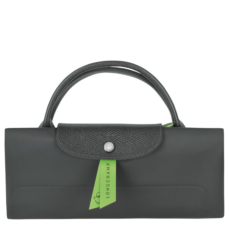 Longchamp Le Pliage Green M Travel Bag Graphite | 4082OGLEB