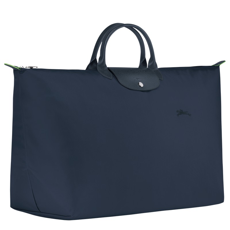 Longchamp Le Pliage Green M Travel Bag Navy | 6385BRGMN