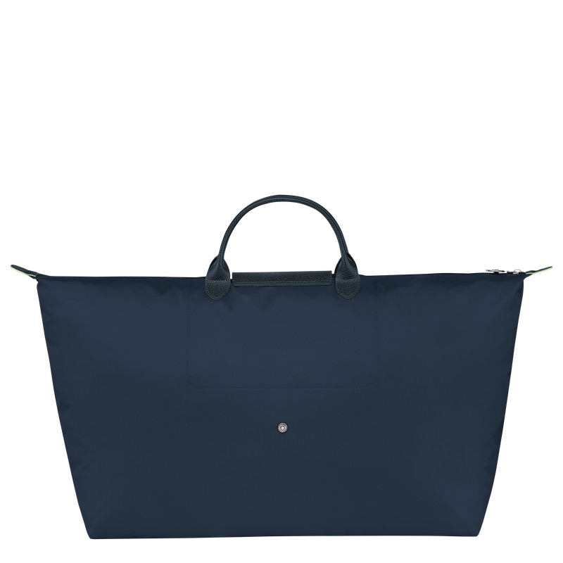 Longchamp Le Pliage Green M Travel Bag Navy | 6385BRGMN