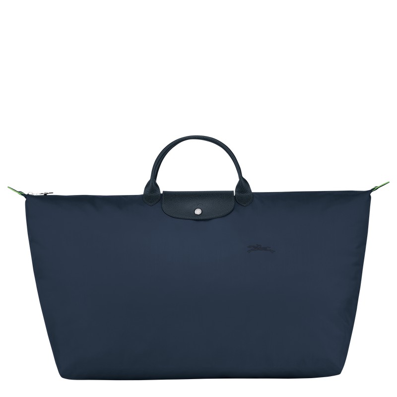 Longchamp Le Pliage Green M Travel Bag Navy | 6385BRGMN