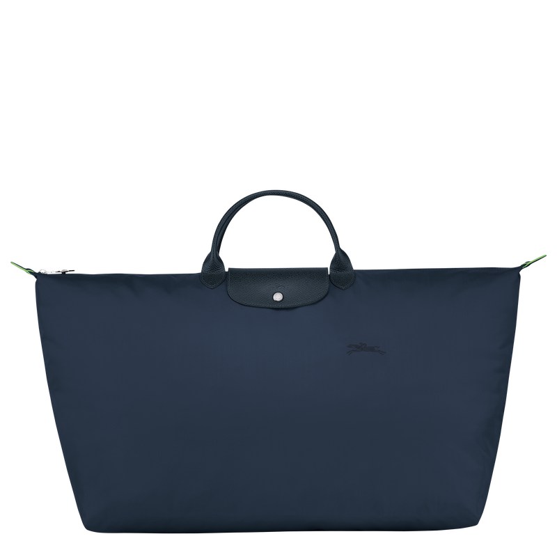 Longchamp Le Pliage Green M Travel Bag Navy | 0374VGSWT