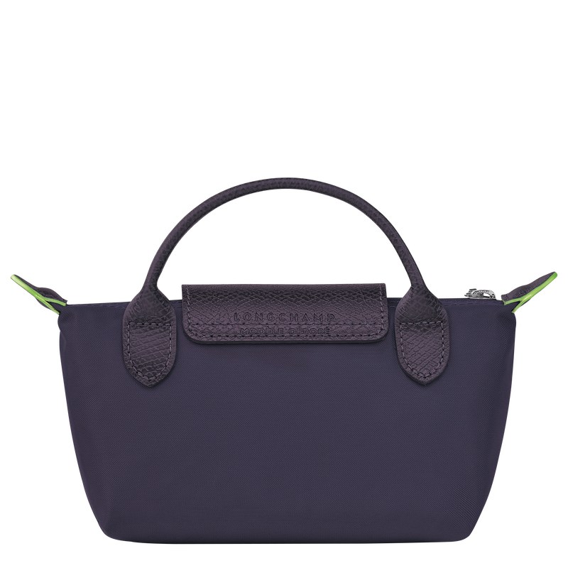 Longchamp Le Pliage Green Pouch With Handle Bilberry | 6820MTSWA