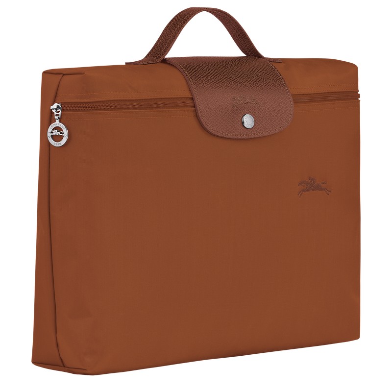 Longchamp Le Pliage Green S Briefcase Cognac | 2851JZXPS