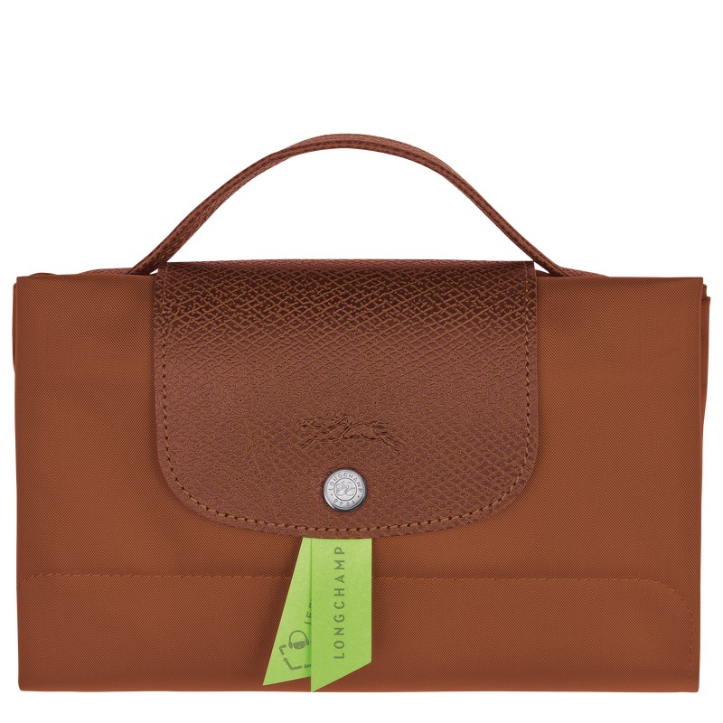 Longchamp Le Pliage Green S Briefcase Cognac | 2851JZXPS