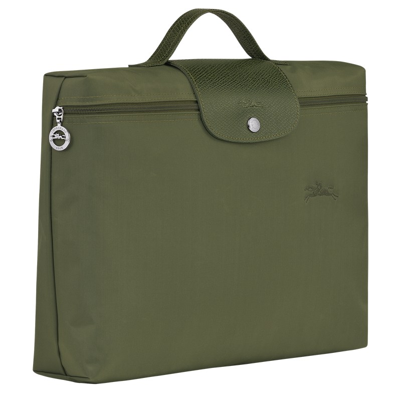 Longchamp Le Pliage Green S Briefcase Forest | 5216OKPHD