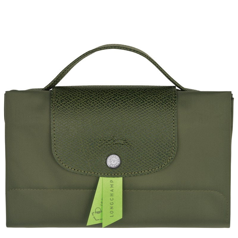 Longchamp Le Pliage Green S Briefcase Forest | 5216OKPHD