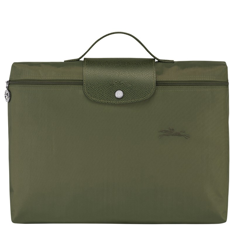 Longchamp Le Pliage Green S Briefcase Forest | 5216OKPHD