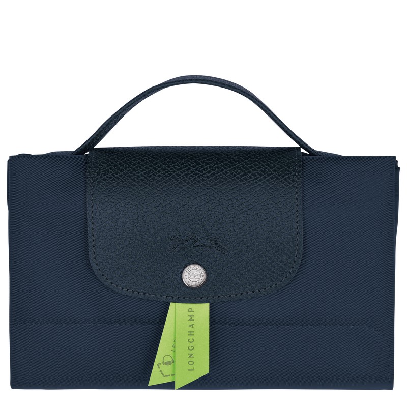 Longchamp Le Pliage Green S Briefcase Navy | 9645ZSRVX