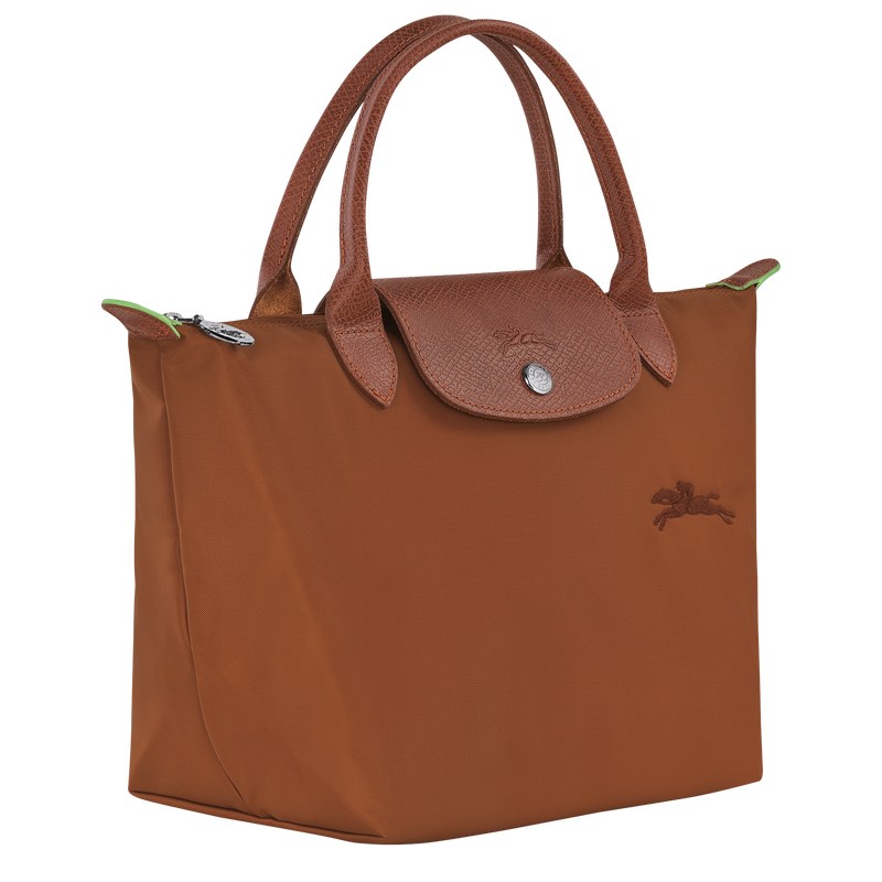 Longchamp Le Pliage Green S Handbag Cognac | 2601NMTGS