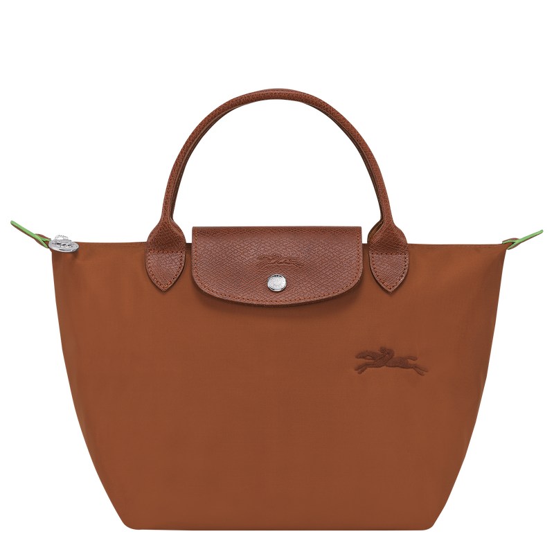 Longchamp Le Pliage Green S Handbag Cognac | 2601NMTGS