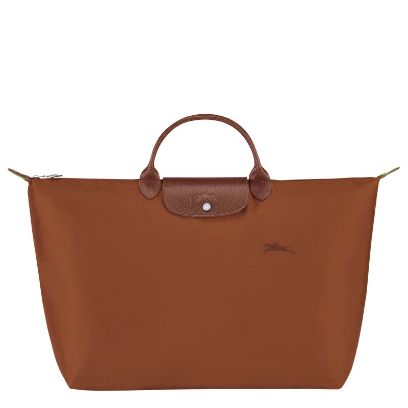 Longchamp Le Pliage Green S Travel Bag Cognac | 4978IMBTW