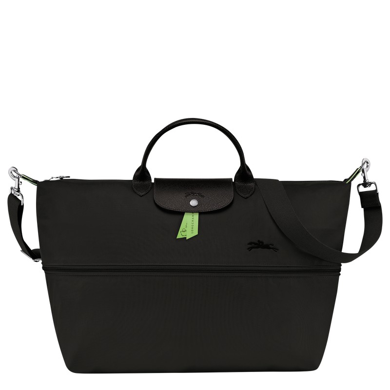 Longchamp Le Pliage Green Travel Bag Expandable Schwarz | 1623NIJTS