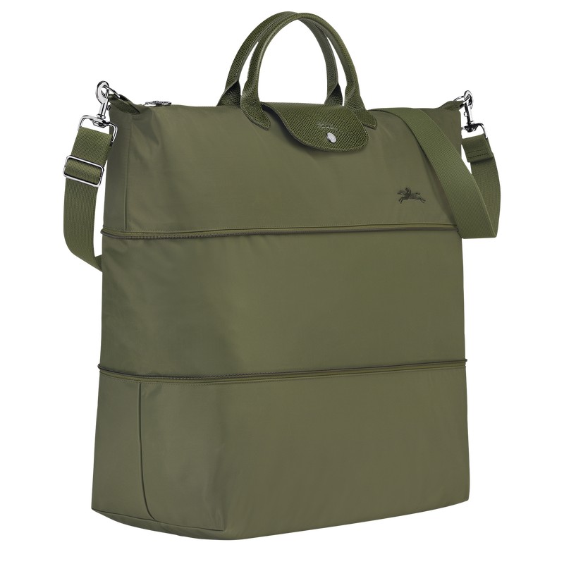 Longchamp Le Pliage Green Travel Bag Expandable Forest | 6189QNDSU