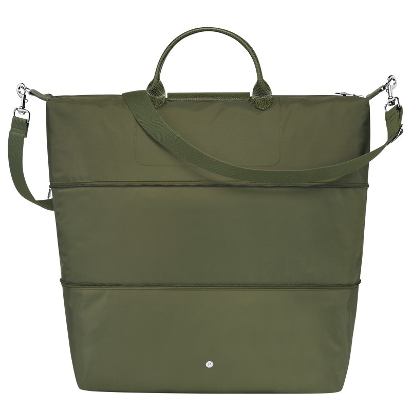 Longchamp Le Pliage Green Travel Bag Expandable Forest | 6189QNDSU