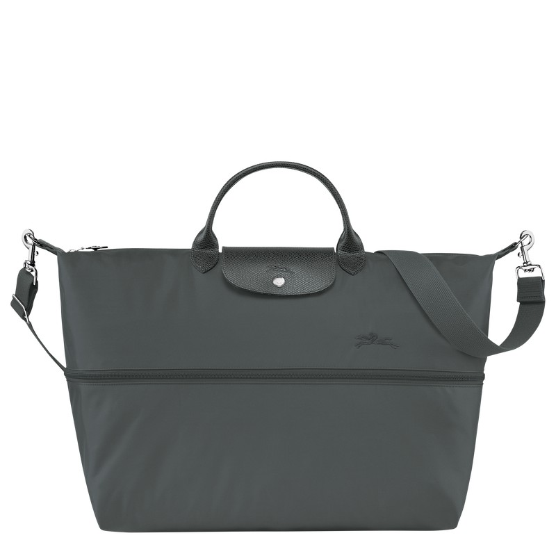 Longchamp Le Pliage Green Travel Bag Expandable Graphite | 0465MRPDN