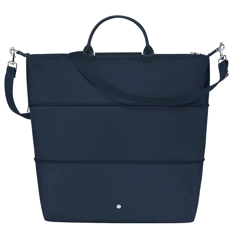 Longchamp Le Pliage Green Travel Bag Expandable Navy | 0581HTXRC